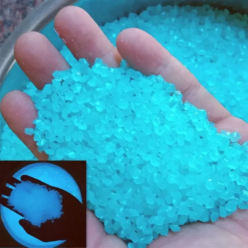 Marine Fish Tank - 暗い小石の中で輝き、明るい砂岩、家の庭、庭、屋外の小道、芝生、水槽、水族館の装飾、3-5mm、1000個