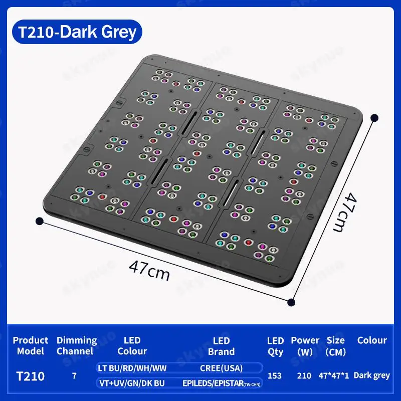 Reef Lighting - TLF KASSRAY T210 210W フルカバレッジ フラットパネル