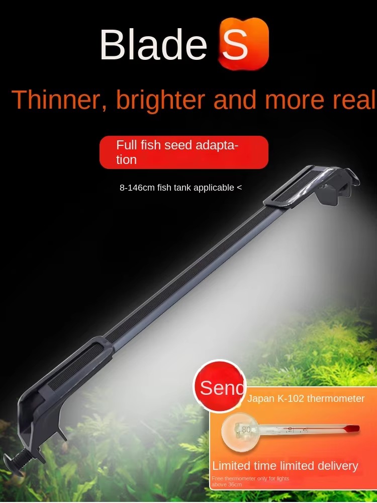 Reef Lighting - 植物成長水族館ライトリーフ水槽ライト水族館用 9-56 センチメートル水中 Dunderwater 水水生植物ランプ色ブルー
