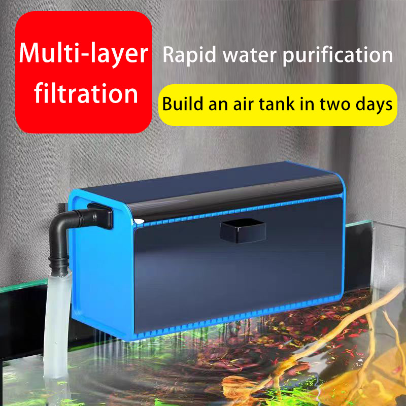 Reef Tank Filter - 水槽フィルターボックス無料水フィルター小型ドリップ壁掛けフィルターポンプ引き出しフィルター水族館アクセサリー 220v-240v