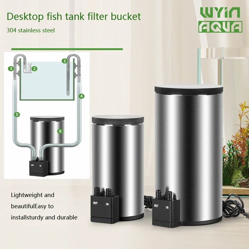 静音デスクトップ水槽フィルター、内蔵ウォーターポンプ付き、U - Reef Tank Filter のレビューと価格
