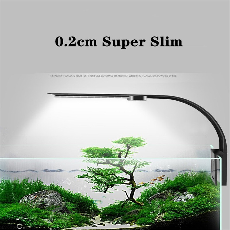 超薄型LED防水クリップ式植物育成ライト、水槽用淡水ランプ（ - Reef Lighting のレビューと価格